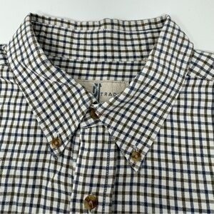 River Trader Men’s Large Plaid Long Sleeve Button Down Top Shirt‎
